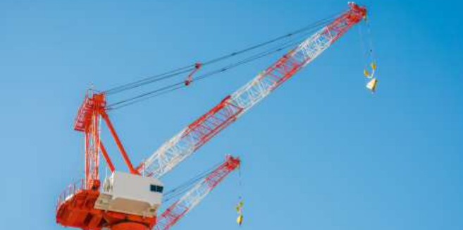 Orange construction strap